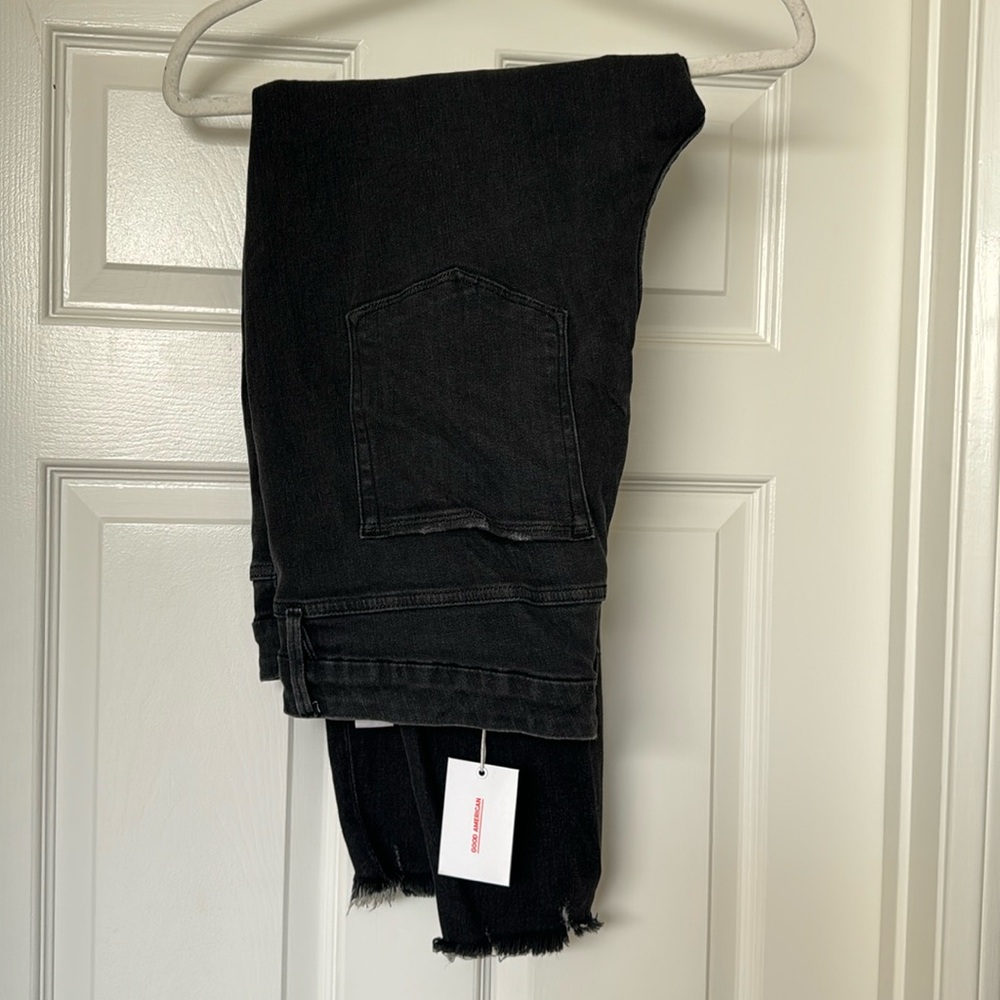 Good American Black Jeans Good Legs Crop